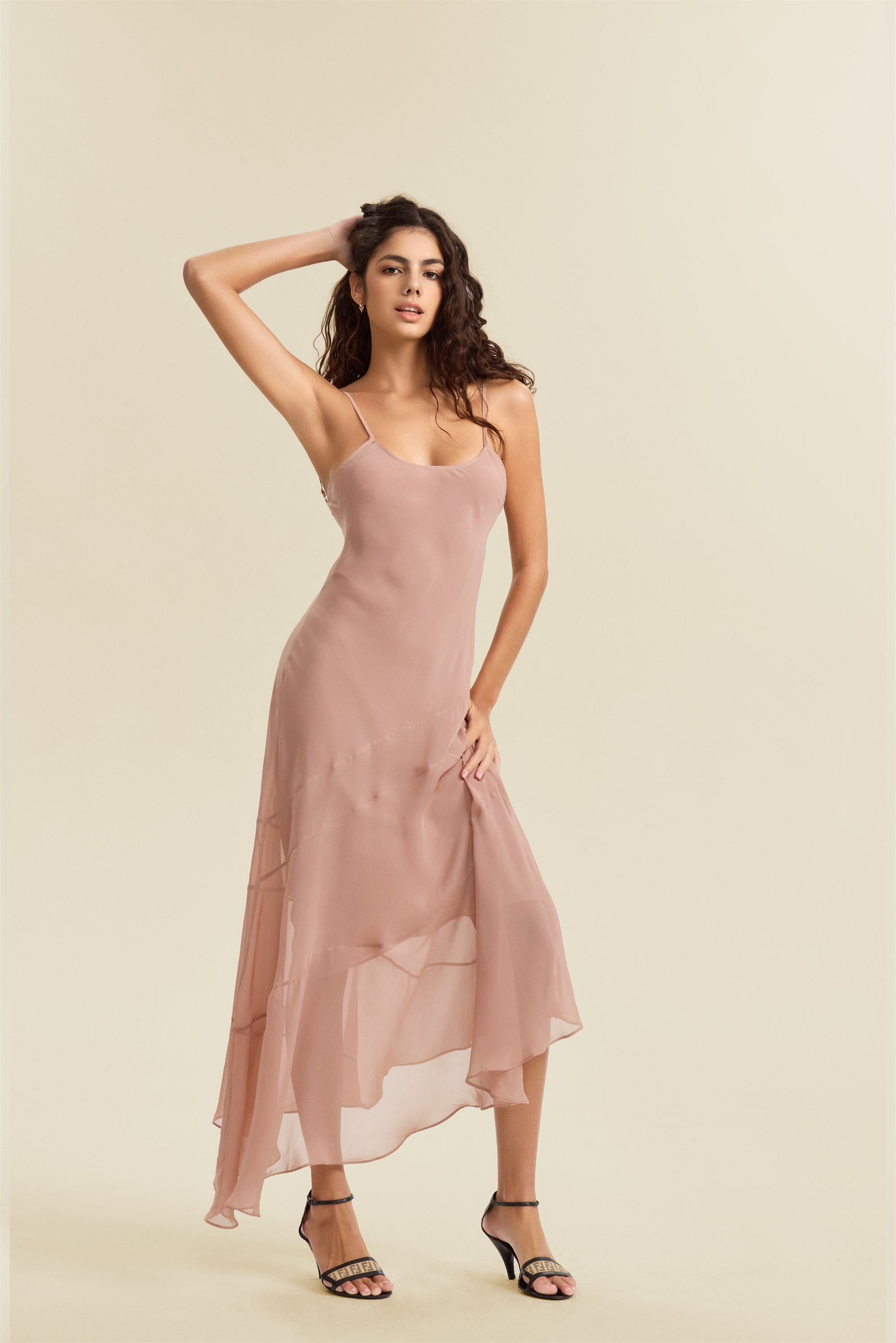 The Hedy dress Double Layer Tulle Fit and Flare Dress with 3D Cut